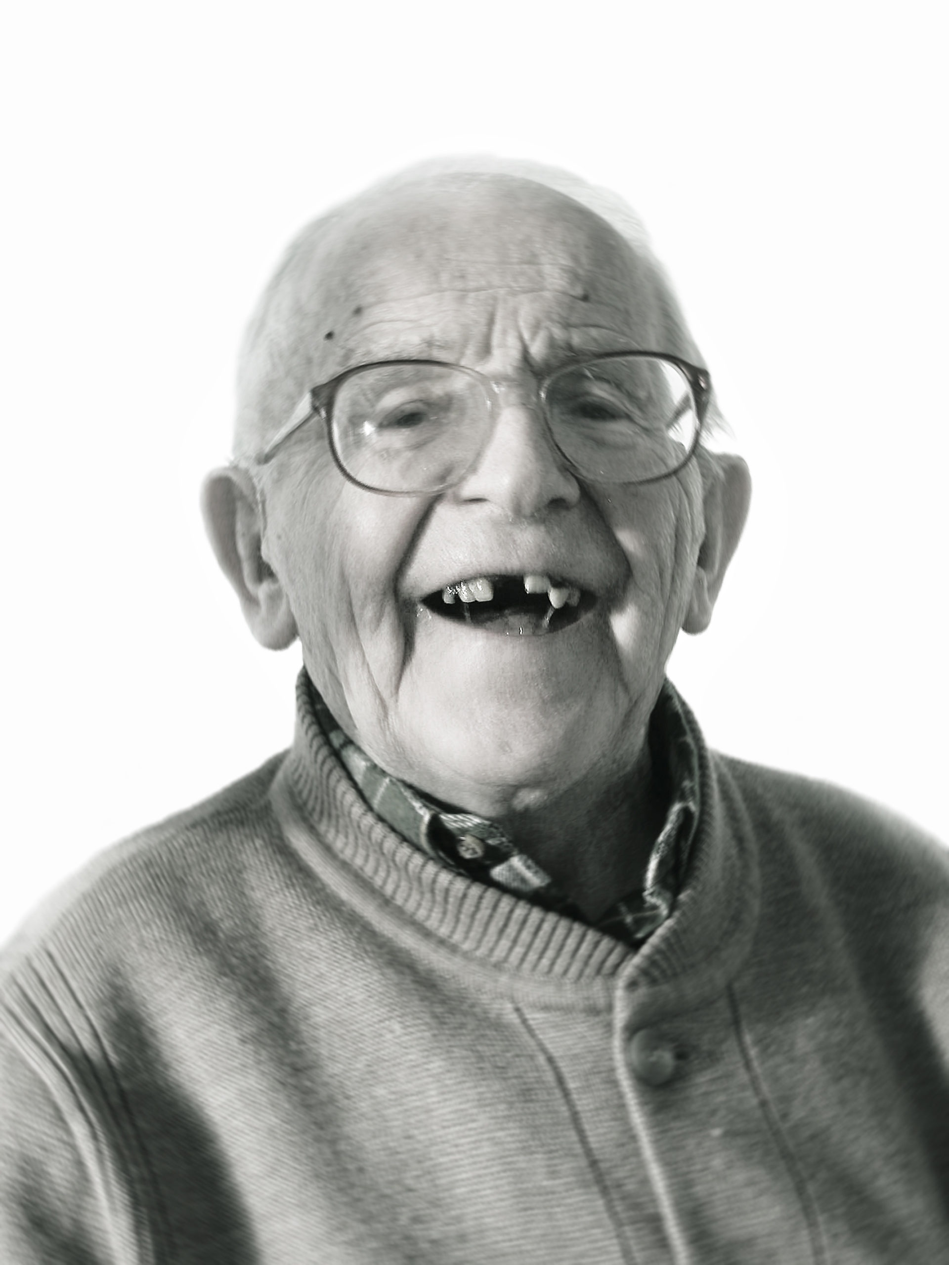 Senior freut sich